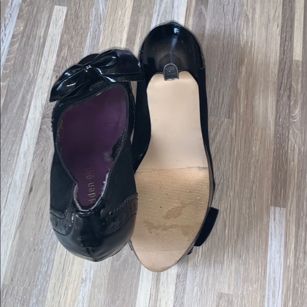 Madden girl black bow detail 4” open-toe heels - Picture 5 of 5